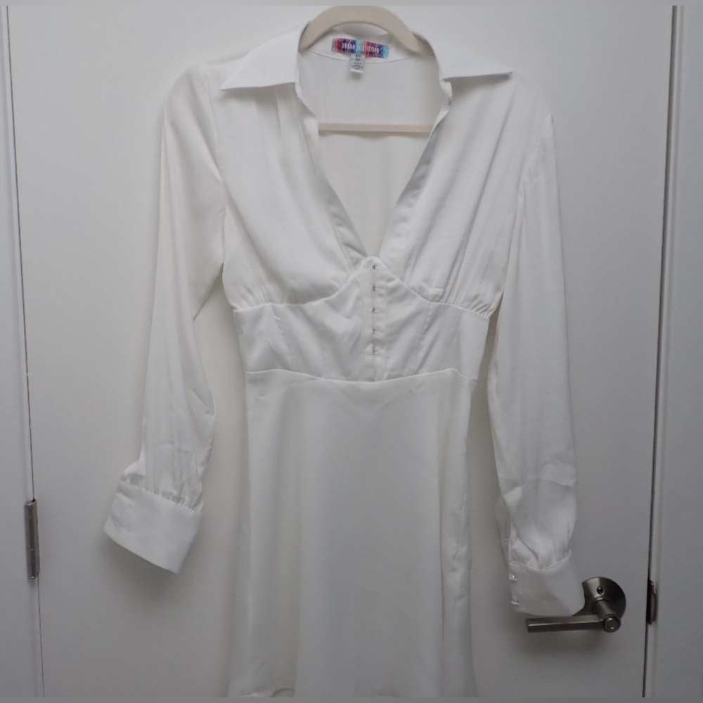 Long sleeve urban outfitters dress with corset feature size XS